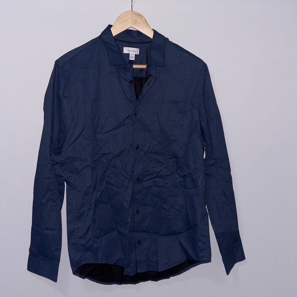 Calvin Klein Blue button down Shirt Mens size medium